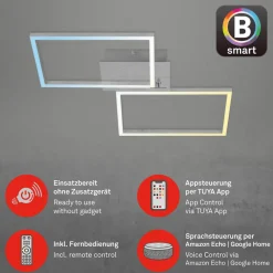 Briloner LED-taklampe Frame S, dimbar, CCT, 50 x 38,8 cm Outlet