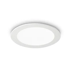 Ideallux LED-taklampe Groove round, 3 000 K, 11,8 cm