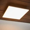 Lucande LED-taklampe Henni, IP65, sensor, 30x30 cm, antrasitt| Kommersiell Utebelysning|Led-Utendørs