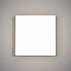 Lucande LED-taklampe Henni, IP65, sensor, 30x30 cm, antrasitt| Kommersiell Utebelysning|Led-Utendørs