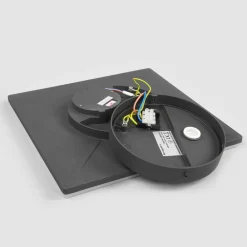 Lucande LED-taklampe Henni, IP65, sensor, 30x30 cm, antrasitt| Kommersiell Utebelysning|Led-Utendørs