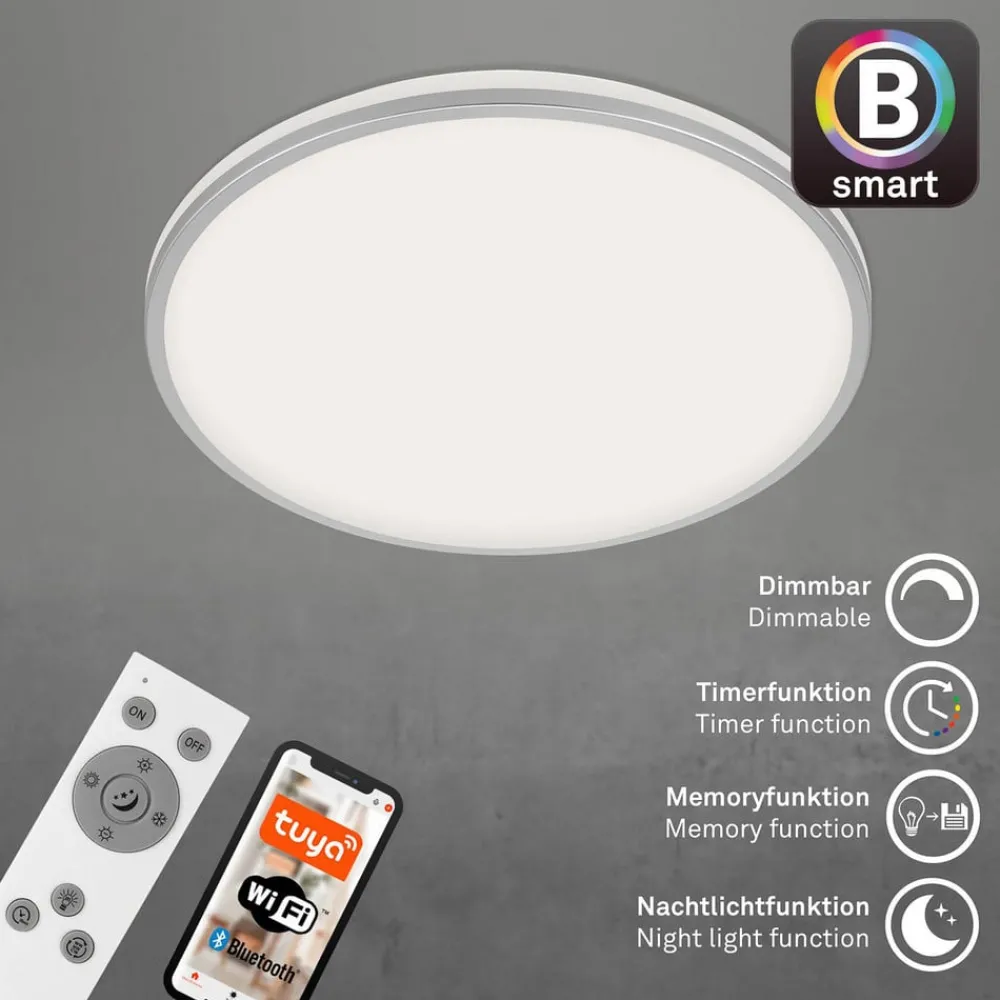 Briloner LED-taklampe Ivy S, dimbar, CCT, Ø 49 cm| Smarthus Belysning