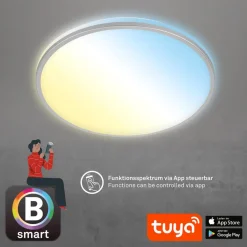 Briloner LED-taklampe Ivy S, dimbar, CCT, Ø 49 cm| Smarthus Belysning