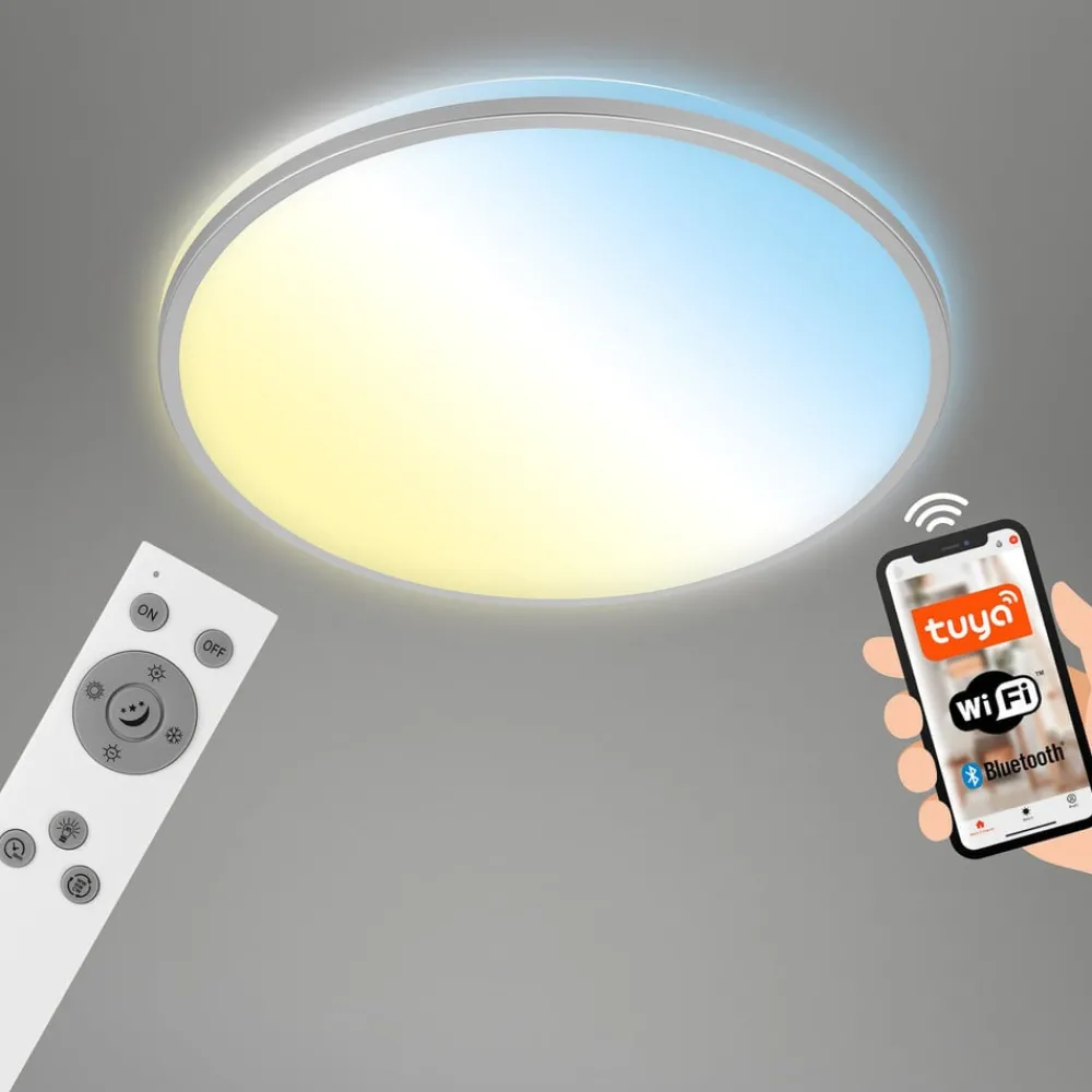 Briloner LED-taklampe Ivy S, dimbar, CCT, Ø 49 cm| Smarthus Belysning