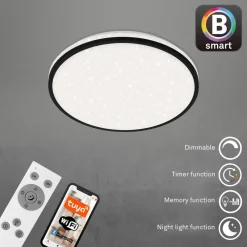 Briloner LED-taklampe Ivy Sky S, stjernedekor, Ø 33 cm Best