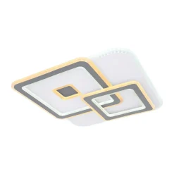 Globo LED-taklampe Kique, app-styrbar, hvit, lengde 50 cm, CCT| Smarthus Belysning