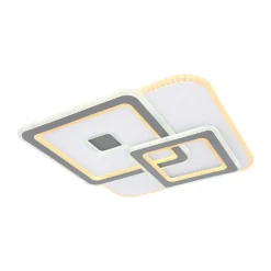 Globo LED-taklampe Kique, app-styrbar, hvit, lengde 50 cm, CCT| Smarthus Belysning