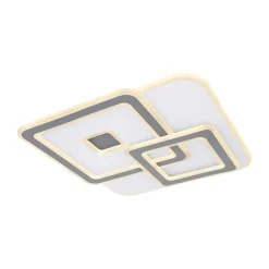 Globo LED-taklampe Kique, app-styrbar, hvit, lengde 50 cm, CCT| Smarthus Belysning