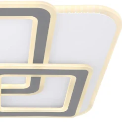 Globo LED-taklampe Kique, app-styrbar, hvit, lengde 50 cm, CCT| Smarthus Belysning