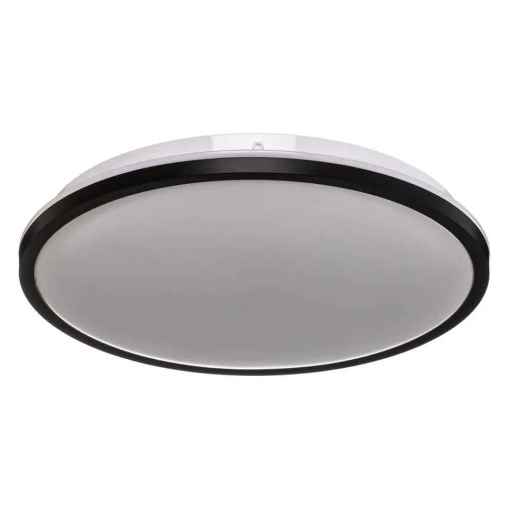 Briloner LED-taklampe Lana, bakgrunnsbelyst effekt Ø28 svart| Kontorbelysning