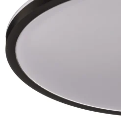 Briloner LED-taklampe Lana, bakgrunnsbelyst effekt Ø28 svart| Kontorbelysning