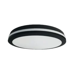 Milagro Lighting LED-taklampe Marlon, Ø 40 cm, svart, plast, IP54 New