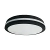 Milagro Lighting LED-taklampe Marlon, Ø 22 cm, svart, plast, IP54 Hot