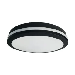 Milagro Lighting LED-taklampe Marlon, Ø 22 cm, svart, plast, IP54 Hot