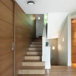 Milagro Lighting LED-taklampe Marlon, Ø 22 cm, svart, plast, IP54 Hot