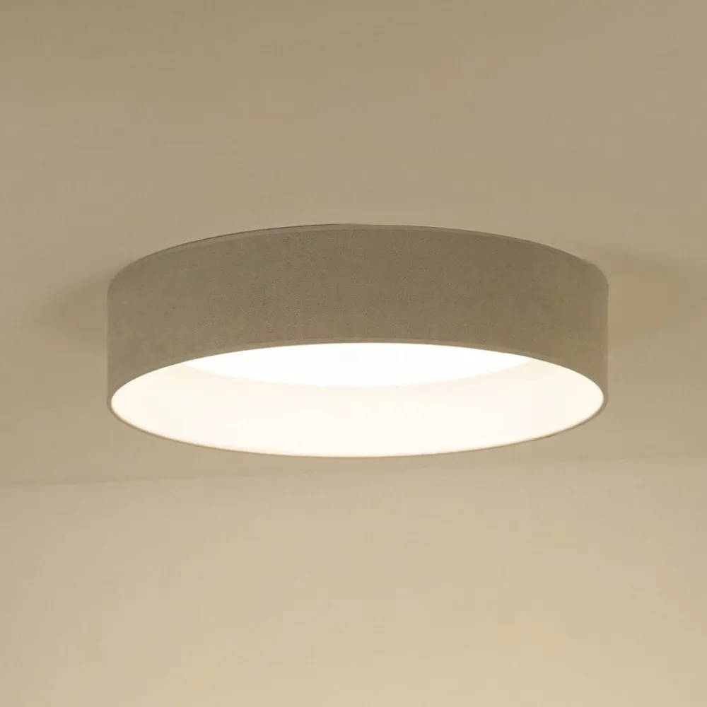 Duolla LED-taklampe Plafond, Soro lysegrå, Ø 45 cm, 3-trinns dimbar| Taklamper