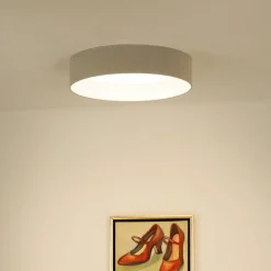 Duolla LED-taklampe Plafond, Soro lysegrå, Ø 45 cm, 3-trinns dimbar| Taklamper