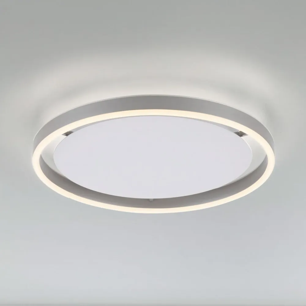 JUST LIGHT. GmbH LED-taklampe Ritus, Ø 39,3 cm, aluminium| Design- Og Hotellbelysning