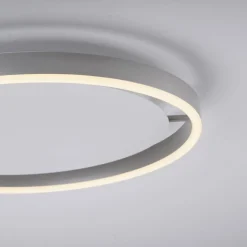 JUST LIGHT. GmbH LED-taklampe Ritus, Ø 39,3 cm, aluminium| Design- Og Hotellbelysning