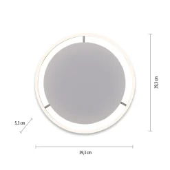 JUST LIGHT. GmbH LED-taklampe Ritus, Ø 39,3 cm, aluminium| Design- Og Hotellbelysning
