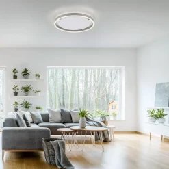 JUST LIGHT. GmbH LED-taklampe Ritus, Ø 39,3 cm, aluminium| Design- Og Hotellbelysning