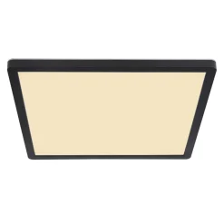 Globo LED-taklampe Sapana, kantet, dimbar, svart| Design- Og Hotellbelysning|Led-Innendørs