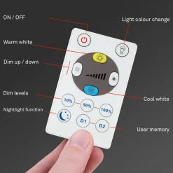 Briloner LED-taklampe Slim S dimbar CCT svart Ø 29 cm New