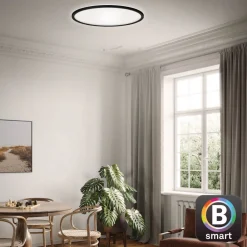 Briloner LED-taklampe Slim smart svart dim CCT Ø 42 cm Sale