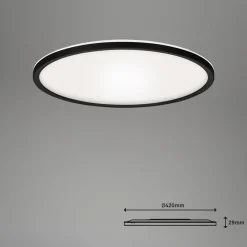 Briloner LED-taklampe Slim smart svart dim CCT Ø 42 cm Sale