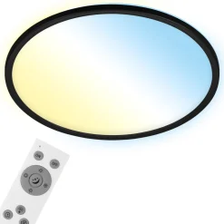 Briloner LED-taklampe Slim smart svart dim CCT Ø 42 cm Sale