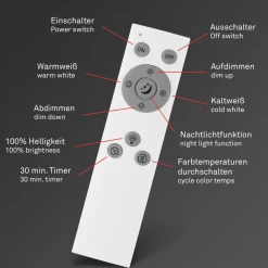 Briloner LED-taklampe Slim smart svart dim CCT Ø 42 cm Sale