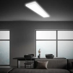 Briloner LED-taklampe Tava, hvit, plast, 98 cm, bakgrunnsbelysning Hot