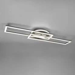 Reality Leuchten LED-taklampe Twister roterbar fjernkontroll nikkel Sale