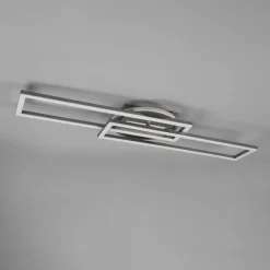 Reality Leuchten LED-taklampe Twister roterbar fjernkontroll nikkel Sale