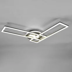 Reality Leuchten LED-taklampe Twister roterbar fjernkontroll nikkel Sale