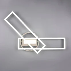 Reality Leuchten LED-taklampe Twister roterbar fjernkontroll nikkel Sale