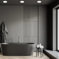 Milagro Lighting LED-taklampe Vera, hvit, plast, Ø 22 cm, IP65 Clearance