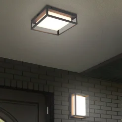 Trio Lighting LED-taklampe Witham IP54, CCT, antrasitt, utendørs Outlet