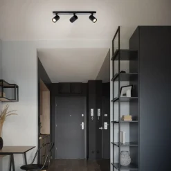 Brilliant LED-takspot Marty, lengde 53 cm, sandsvart, 3 lys. New