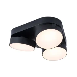 LUTEC LED-takspot Stanos, CCT, 3 lyskilder, svart| Smarthus Belysning