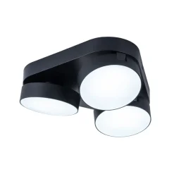 LUTEC LED-takspot Stanos, CCT, 3 lyskilder, svart| Smarthus Belysning