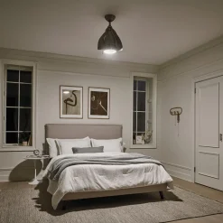 KICHLER LED-takvifte Terna nikkel/krem| Takvifter|Takvifter Med Lys Og Fjernkontroll