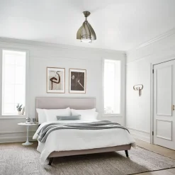 KICHLER LED-takvifte Terna nikkel/krem| Takvifter|Takvifter Med Lys Og Fjernkontroll