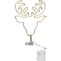 STAR TRADING LED-tretopp Topsy, hjortehode batteridrift Hot