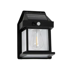 Milagro Lighting LED-utendørs vegglampe Filo, plast, svart, IP44 Best