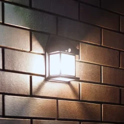 Milagro Lighting LED-utendørs vegglampe Filo, plast, svart, IP44 Best