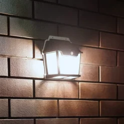 Milagro Lighting LED-utendørs vegglampe Filo Double, svart, IP44 Online