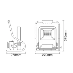 LEDVANCE Arbeidslyskaster R-Stand LED konstruksjonsspotlight 50 W