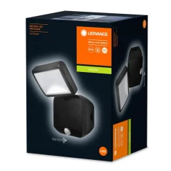 LEDVANCE Battery LED Spotlight utendørs vegglampe 1 lyskilde| Kommersiell Utebelysning|Vegglamper Med Sensor