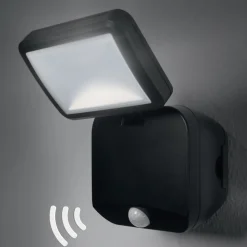 LEDVANCE Battery LED Spotlight utendørs vegglampe 1 lyskilde| Kommersiell Utebelysning|Vegglamper Med Sensor